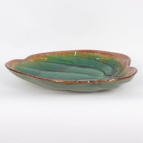 Ceramic Leaf Shape Plate Decoration