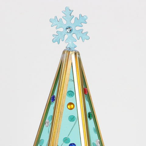 Christmas Glass Lighted Tree
