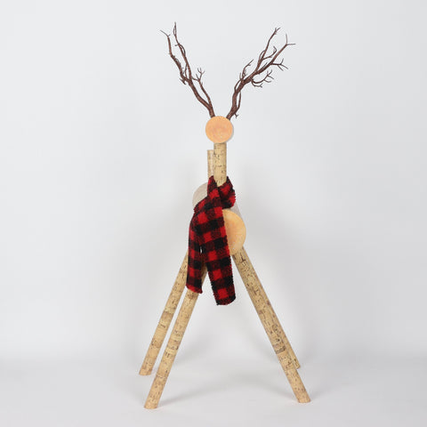 Christmas 19.0*17.0*35.5'' Deer Décor | Christmas Decor | Festive Holiday Decoration