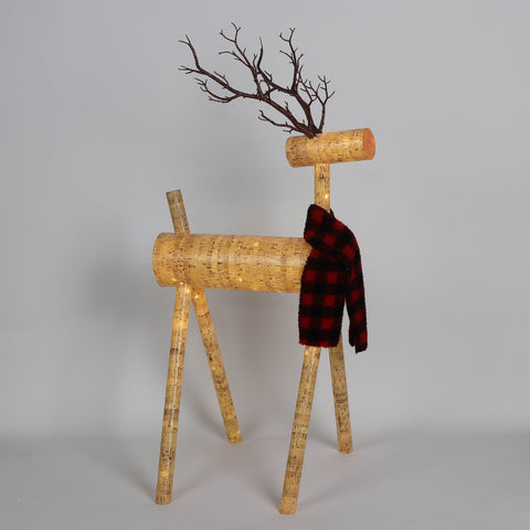 Christmas 19.0*17.0*35.5'' Deer Décor | Christmas Decor | Festive Holiday Decoration