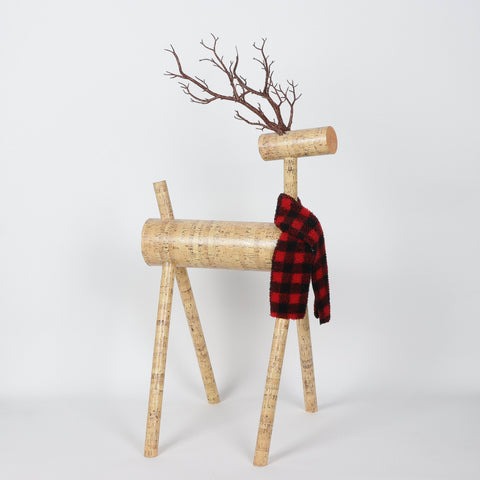 Christmas 19.0*17.0*35.5'' Deer Décor | Christmas Decor | Festive Holiday Decoration