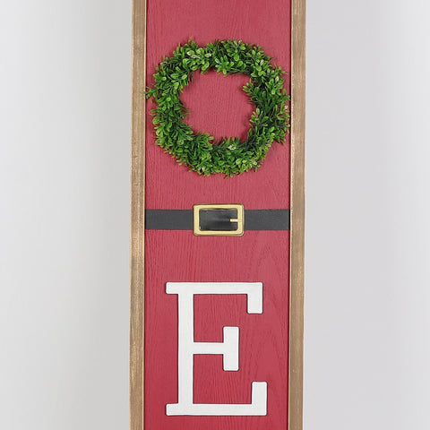 Christmas 9.5*0.75*48.0''Red Mdf Noel Décor | Christmas Decor | Festive Holiday Decoration