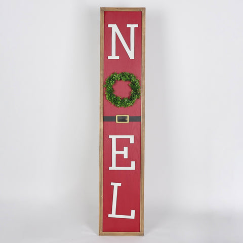 Christmas 9.5*0.75*48.0''Red Mdf Noel Décor | Christmas Decor | Festive Holiday Decoration