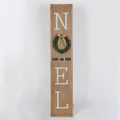 Christmas 9.5*0.75*48.0'' Nature Mdf Noel Décor | Christmas Decor | Festive Holiday Decoration