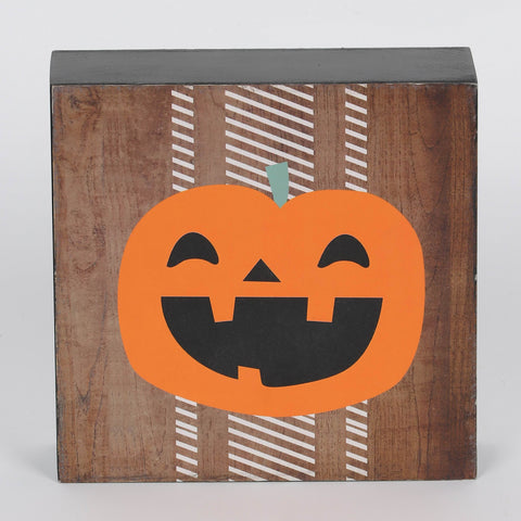 Halloween Double-Sided Boo Pumpkin Table Décor