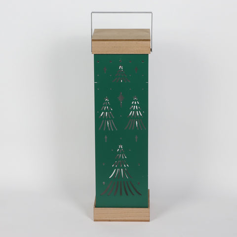 Christmas 7.25*7.25*24.0'' Metal Lantern Décor | Christmas Decor | Festive Holiday Decoration
