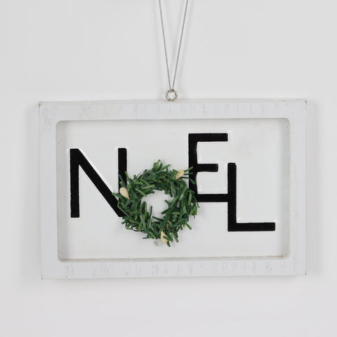 Fe Wood Sign Orn