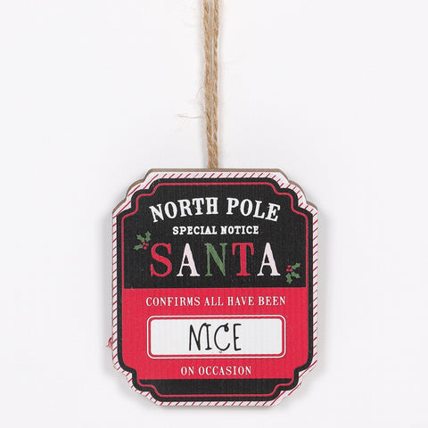 Wc Wd Santa Sign Orn