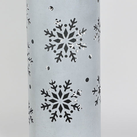 Christmas 9.5*24.375*0.0''White Metal Lantern Décor | Christmas Decor | Festive Holiday Decoration