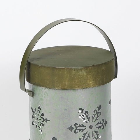 Christmas 6.875*17.0*0.0''  Metal Lantern Décor | Christmas Decor | Festive Holiday Decoration