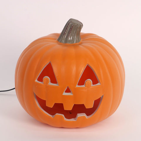 Halloween Orange Pumpkin Decoration with Plug