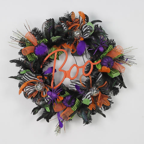 26'' Neon Halloween Wreath