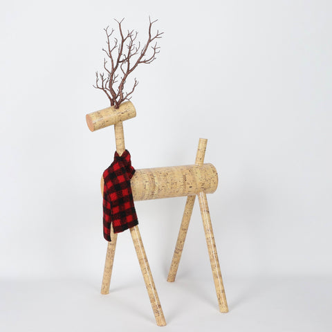 Christmas 19.0*17.0*35.5'' Deer Décor | Christmas Decor | Festive Holiday Decoration