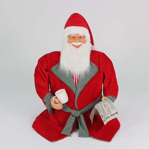 6Ft Fabric Pjs Santa