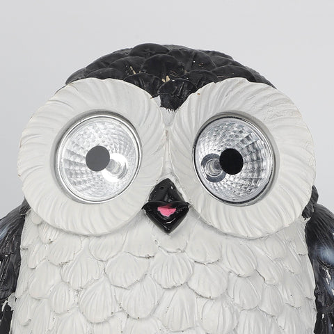 6.5" Owl Resin Solar Lantern | Home Decor