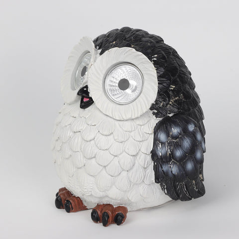 6.5" Owl Resin Solar Lantern | Home Decor