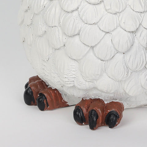 6.5" Owl Resin Solar Lantern | Home Decor