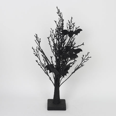 9.0*19.0''Black Tree Trunk Décor W/Crows