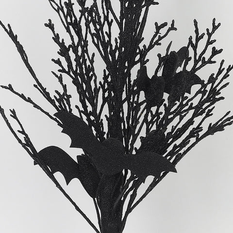 9.0*19.0''Black Tree Trunk Décor W/Crows