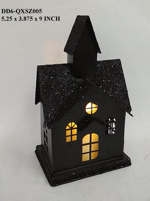 Halloween Metal Haunted House w/ LED