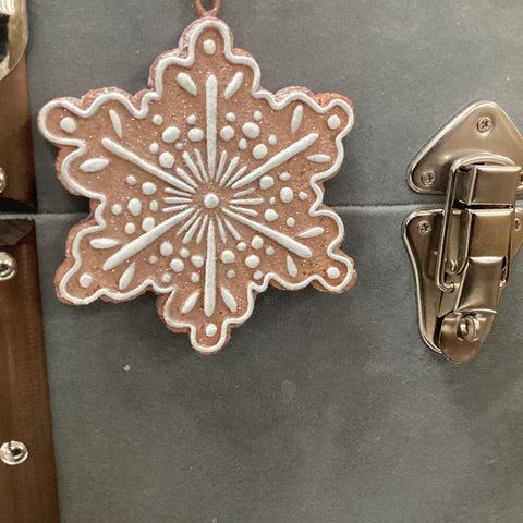 4.25 X 0.5 "H Gingerbread Ornament