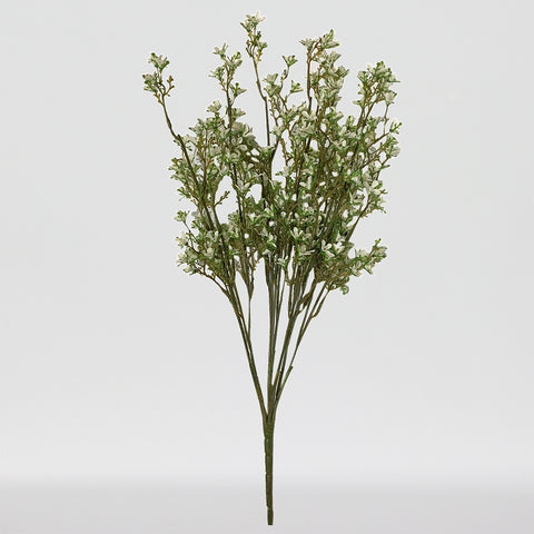 21.5" White Mini Flower Bush X 14