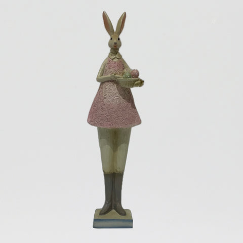 Tall Resin Fancy Detailed Bunny Figure