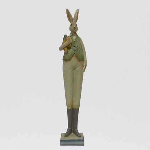Tall Resin Fancy Detailed Bunny Figure