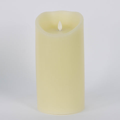 Christmas LED Cream Candle with Flickering Flame Tabletop Gift Décor