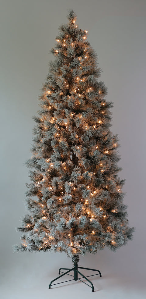 7.5Ft Pvc Hard Needle Tree 760 Tips 450 Csa Lights 42" Diameter