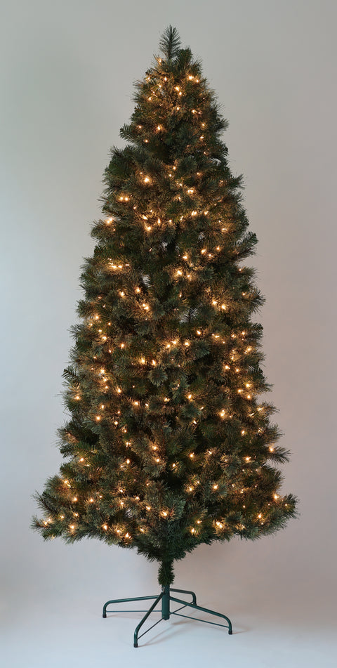 Arbre Carshmere en PVC de 7,5 pi 1110 embouts 500 lumières CSA 46 po de diamètre