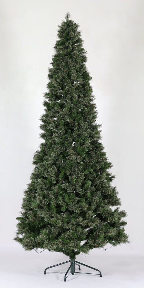 12Ft Pvc/Pe Cashmere Christmas Tree With 3835Tips 1200Csa Lights