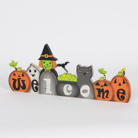 13*5.25*0.75'' Halloween Welcome Table Décor