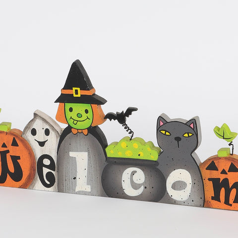 13*5.25*0.75'' Halloween Welcome Table Décor