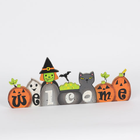13*5.25*0.75'' Halloween Welcome Table Décor
