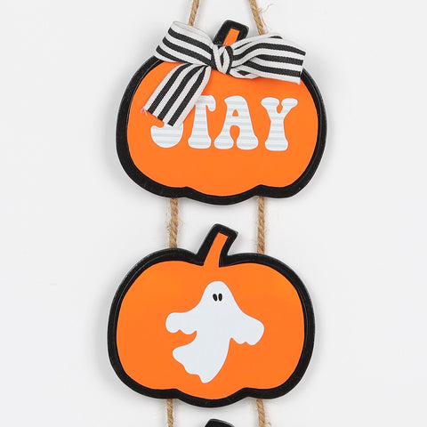 3.5*0.25*12.5'' Halloween Boo Wall Hanger Décor