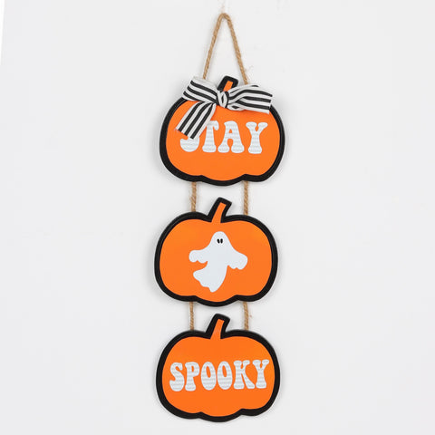 3.5*0.25*12.5'' Halloween Boo Wall Hanger Décor