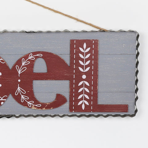 Christmas 32.0*1.0*9.75''Mdf  Noel Sign Wall Hanger | Christmas Decor | Festive Holiday Decoration