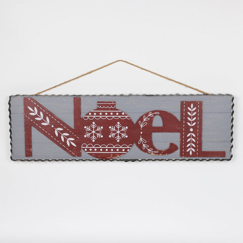 Christmas 32.0*1.0*9.75''Mdf  Noel Sign Wall Hanger | Christmas Decor | Festive Holiday Decoration
