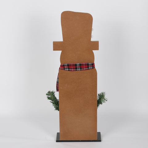 Christmas 10.5*5.0*32.0''Mdf Snowman Décor | Christmas Decor | Festive Holiday Decoration