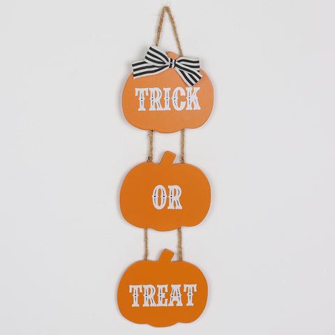 Halloween Trick Or Treat MDF Wall Hanger Décor