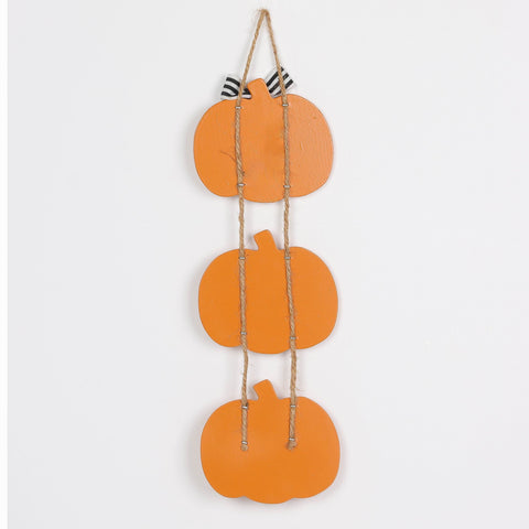 4.125*0.125*12.5‘’Halloween Boo Pumpkin Wall Hanger Décor