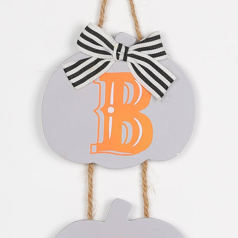 4.125*0.125*12.5‘’ Halloween Boo Wall Hanger Décor