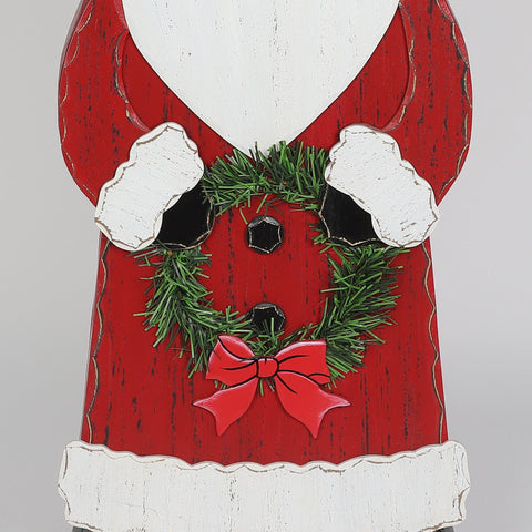 Christmas 13.0*3.625*30.0''Mdf Santa Décor | Christmas Decor | Festive Holiday Decoration