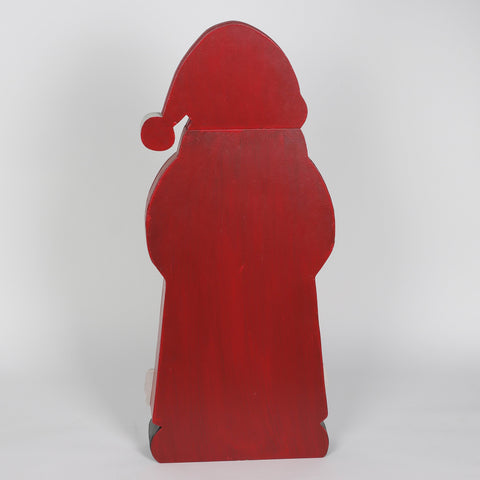 Christmas 13.0*3.625*30.0''Mdf Santa Décor | Christmas Decor | Festive Holiday Decoration
