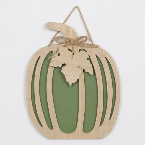 Harvest Atrovirens Pumpkin MDF Wall Hanger Decor