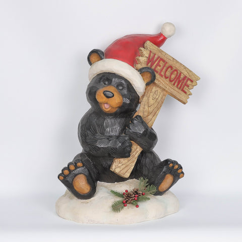 Christmas Resin Bear Décor