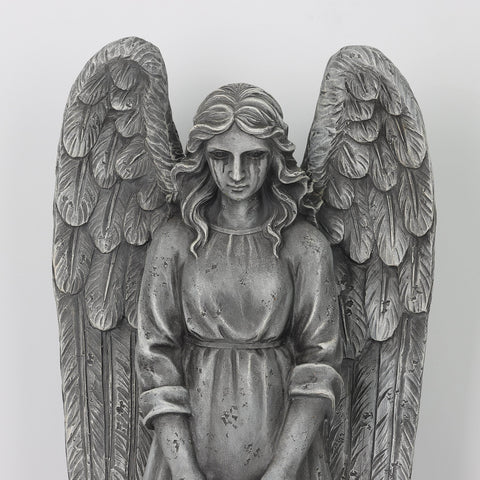 13.5*6.5*30.0'' A Crying Angel With I Am So Sad Tombstone Décor