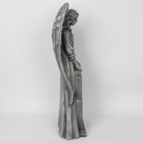 13.5*6.5*30.0'' A Crying Angel With I Am So Sad Tombstone Décor