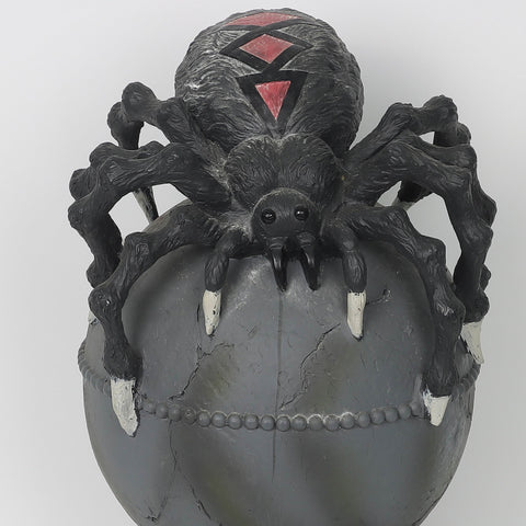 19.5"Tombstone Décor w/ Spider - Outdoor/Indoor Halloween Decoration